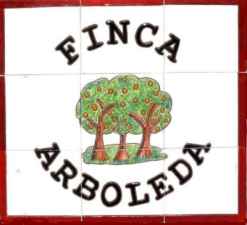 Finca Arboleda Holiday accommodation sign