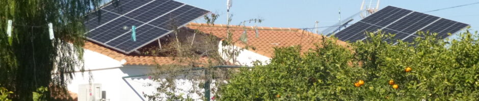 Solar panels at Finca Arboleda
