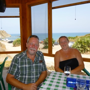Mick and Pirkko the owners at Finca Arboleda