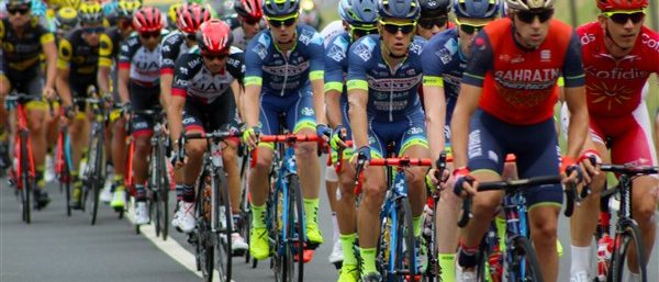 La Vuelta cycling race atmosphere near Vera, Almería